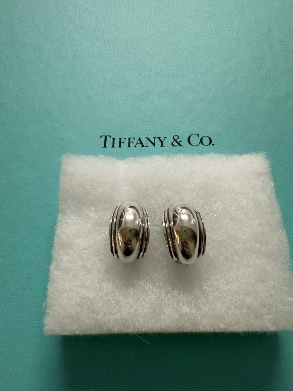 Tiffany & Co Shell Dome Vendome Earrings Paloma Picasso Vintage - Picture 5 of 8